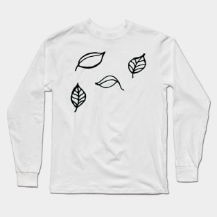 Windy Leaf Autumn Fall Long Sleeve T-Shirt